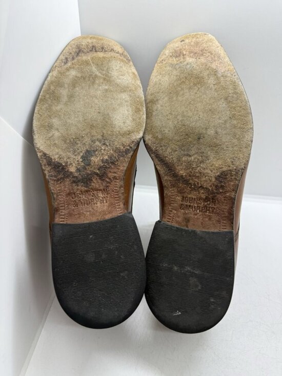 Johnston & Murphy Men\'s Dress Brown Leather Cap Toe Oxford Shoes Sz 10M 59-11566 main image 5